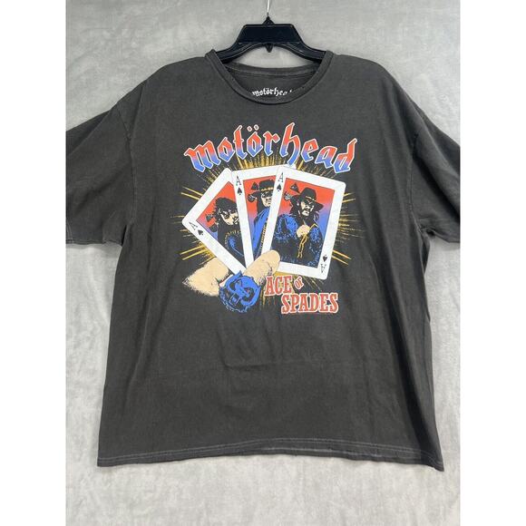 New Urban Outfitters Motörhead Ace Of Spades Tee Size Large Washed Black T Shirt - Picture 3 of 7